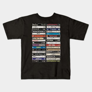 DarkWave 80's & 90's Cassete Tapes Kids T-Shirt